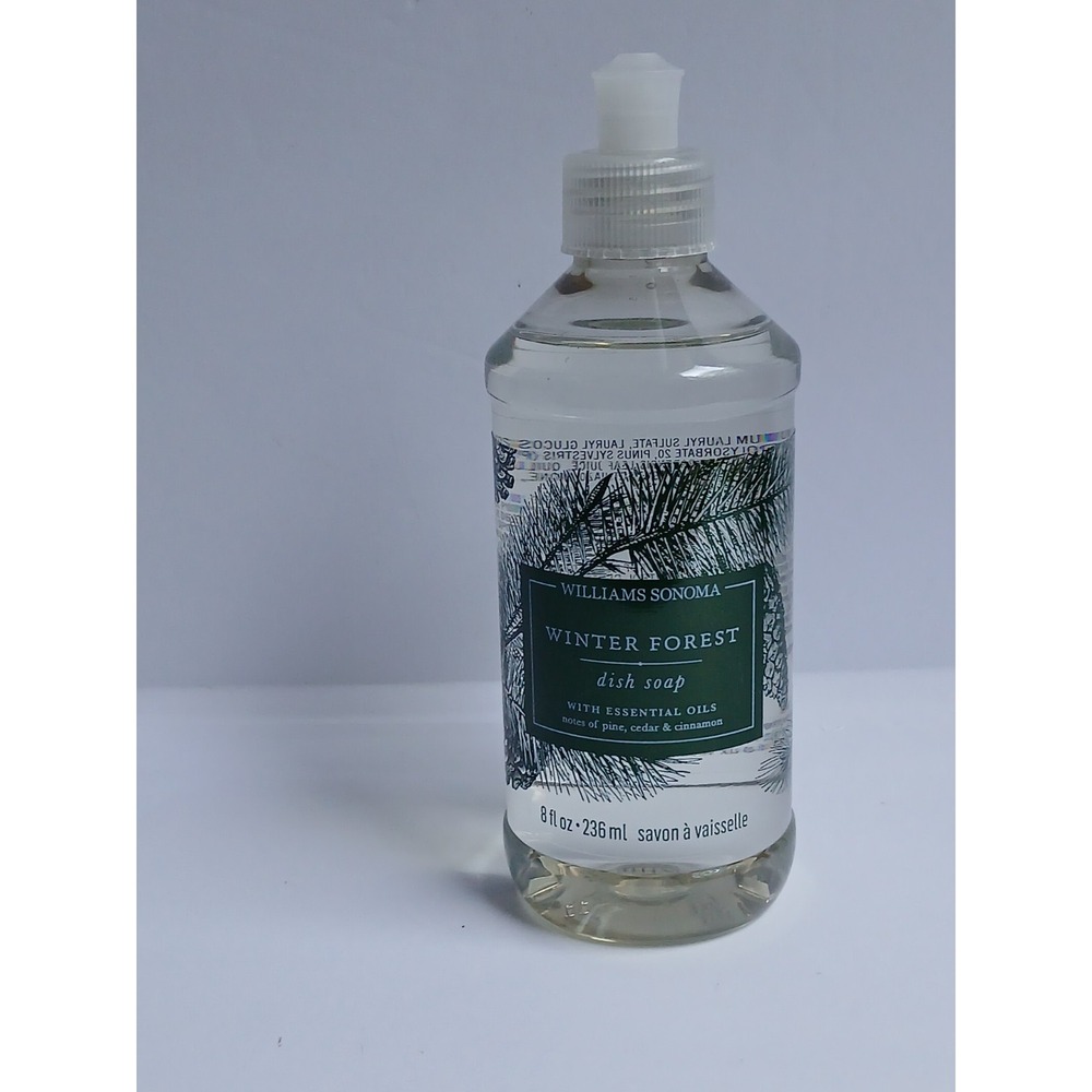 Williams Sonoma Winter Forest Dish Soap 8oz Pine Cedar Cinnamon Essential Oil
